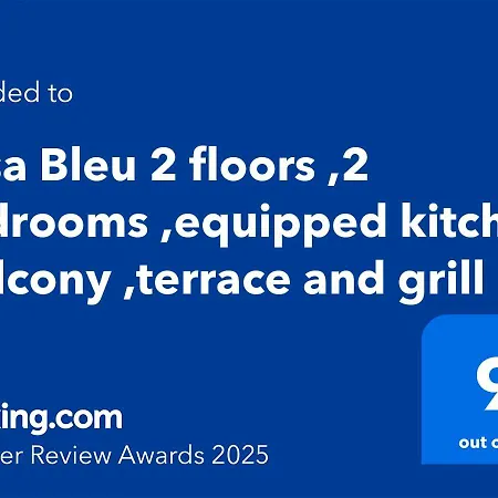 Ferienhaus Casa Bleu 2 Floors ,2 Bedrooms ,equipped Kitchen ,balcony ,terrace And Grill